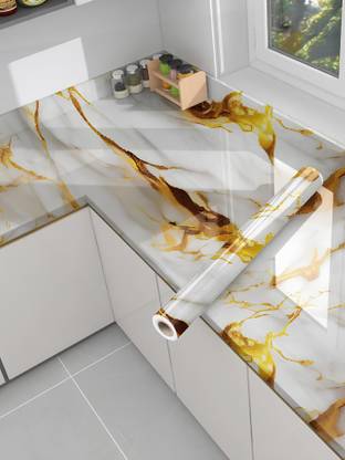 Floppy Vinyl Decorative Gold Wallpaper