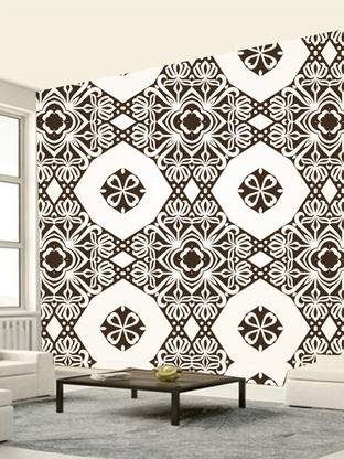 KSHIRSA Abstract Brown, White Wallpaper