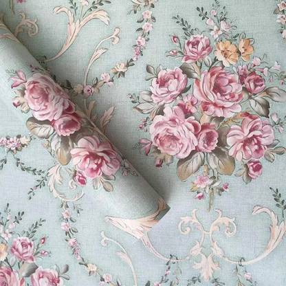 romj Vinyl Classics Green Wallpaper