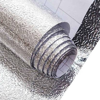 FOKRIM Vinyl Decorative Silver Wallpaper