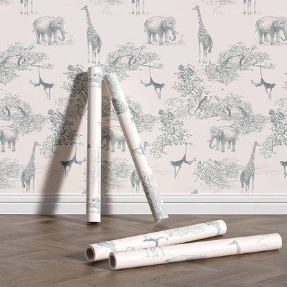 Barebeauty Floral & Botanical White Wallpaper