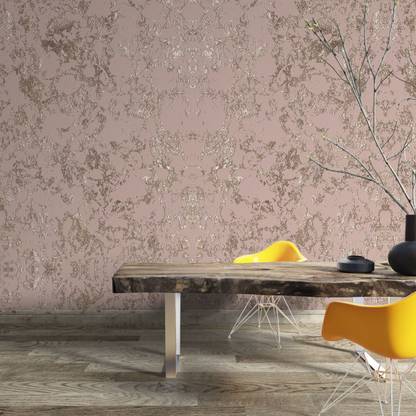 texoro Vinyl Abstract Brown Wallpaper