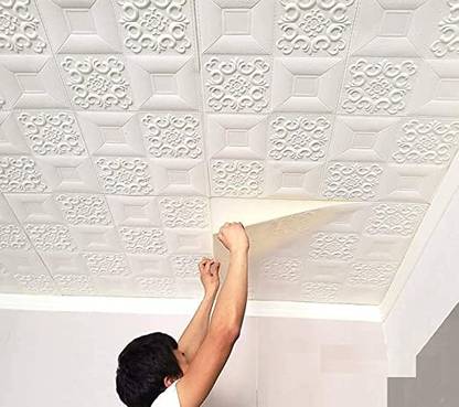 Peijinsart Vinyl Decorative White Wallpaper