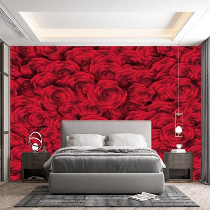 UNIQUE Decorative Red Wallpaper