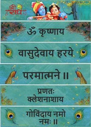 SHREE SHIVAY NAMASTUBHYAM Vinyl Religious Multicolor Wallpaper