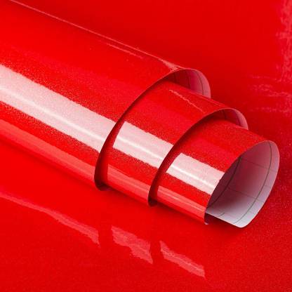 BBC Vinyl Decorative Red Wallpaper