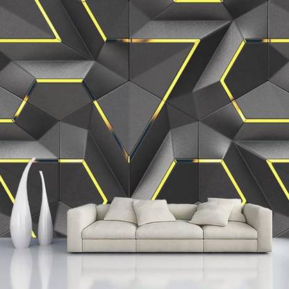 Fiola Abstract Black Wallpaper