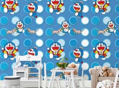 JAS HOME DECORS Vinyl Animation & Cartoons Multicolor Wallpaper