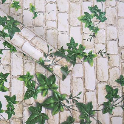 FOKRIM 300 cm ST- green leaf 45x300 Self Adhesive Sticker