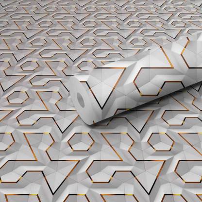 Heinriched Vinyl Decorative White Wallpaper
