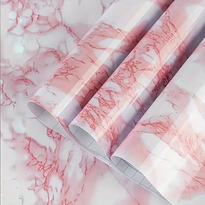 Pamidhar 200 cm Marble Wallpaper Oil Proof Waterproof Self Adhesive Removable Wallpaper (2M) Self Adhesive Sticker