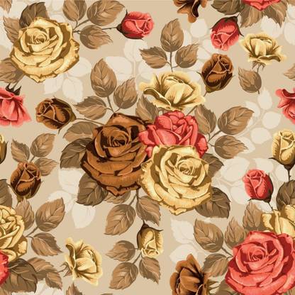 AMBEY DECOR Vinyl Abstract Multicolor Wallpaper