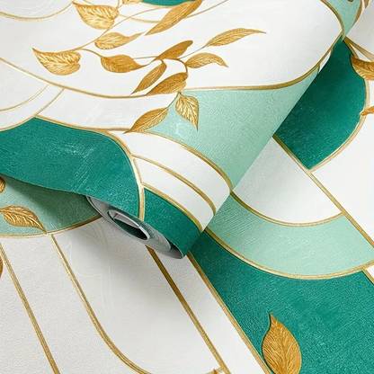 FOKRIM Decorative Green Wallpaper