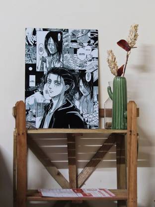 AOT Manga anime wall posters for bedroom size 12x18 inch Premium wall Art by Beep Fine Art Print