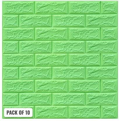 Floppy Decorative Green Wallpaper