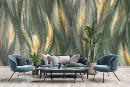 FOKRIM Vinyl Decorative Green Wallpaper