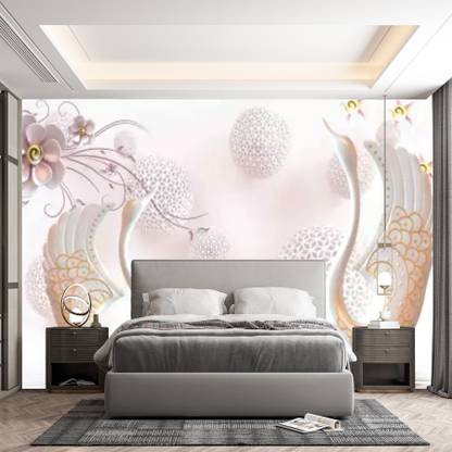 UNIQUE Vinyl Decorative Multicolor Wallpaper