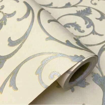 SV collections Decorative Beige, Silver Wallpaper