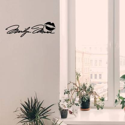 SnappyVinyl 29 cm Marilyn Monroe Signature Wall Decals, Easy to Apply Self Adhesive Sticker