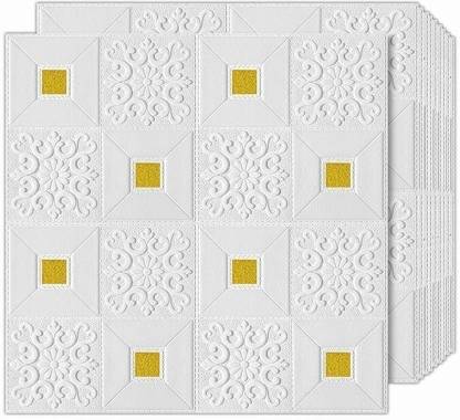 WALLTAJ Vinyl Decorative Gold Wallpaper