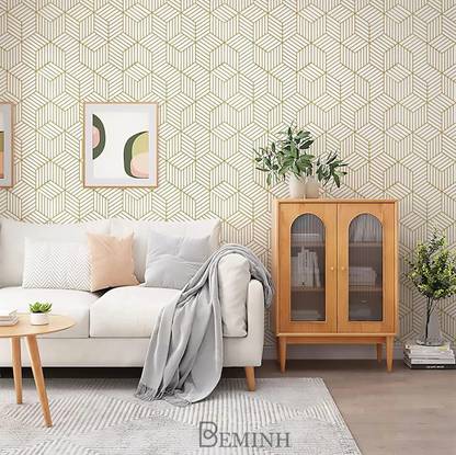 KAAF Vinyl Abstract Gold Wallpaper