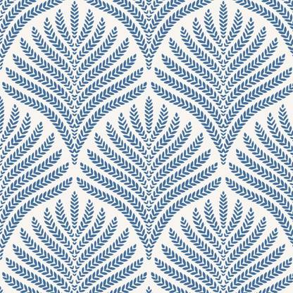 Bhavsia Enterprise Paper, Vinyl Floral & Botanical Blue, White Wallpaper