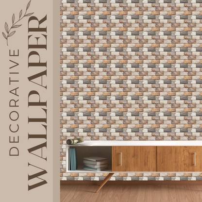 DeCorner Vinyl Decorative Multicolor Wallpaper