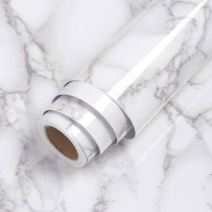 FOKRIM Vinyl Decorative White Wallpaper