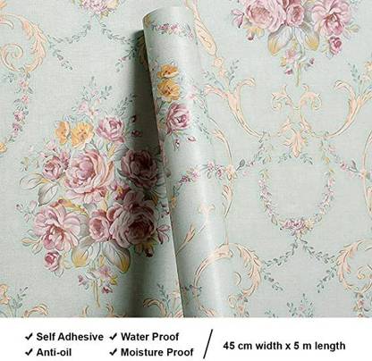 Universe Floral & Botanical Multicolor Wallpaper
