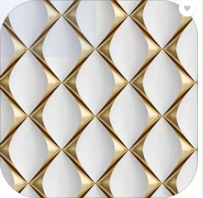 AMBEY DECOR Decorative White, Gold Wallpaper