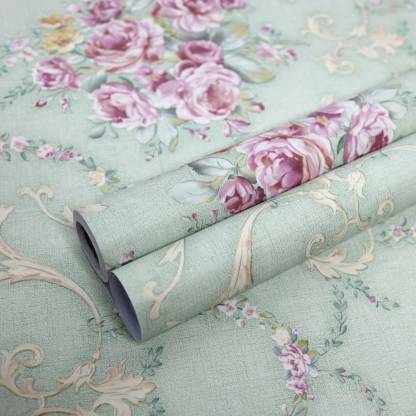 Wolpep Vinyl Decorative Pink Wallpaper