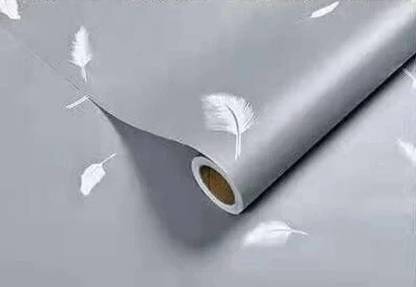 LUXURA CREATIONS Vinyl Abstract Grey Wallpaper