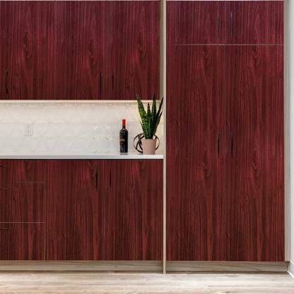 doodad Vinyl Architecture Maroon Wallpaper