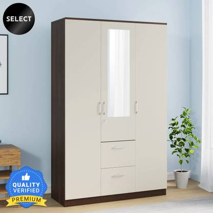 Nilkamal Mozart Engineered Wood 3 Door Wardrobe