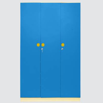 Yipi Multi 3 Door Wardrobe 6 Feet Engineered Wood 3 Door Wardrobe