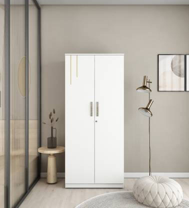 A GLOBIA CREATIONS Kane Engineered Wood 2 Door Wardrobe