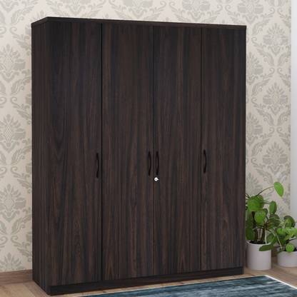 Zuari Nora Engineered Wood 4 Door Wardrobe