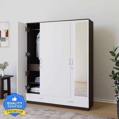 Nilkamal Mozart Engineered Wood 4 Door Wardrobe