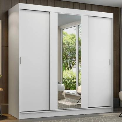 Madesa Reno Couple Wardrobe Engineered Wood 3 Door Wardrobe