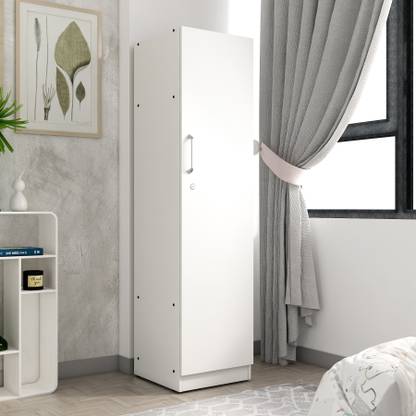 A GLOBIA CREATIONS Engineered Wood 1 Door Wardrobe