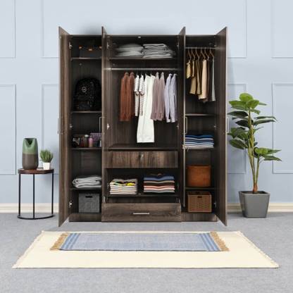 Wakefit Cashmere Engineered Wood 4 Door Wardrobe