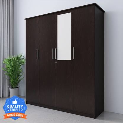Flipkart Perfect Homes Julian Engineered Wood 4 Door Wardrobe