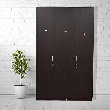 NADEEMSHAHZADA Engineered Wood 3 Door Wardrobe