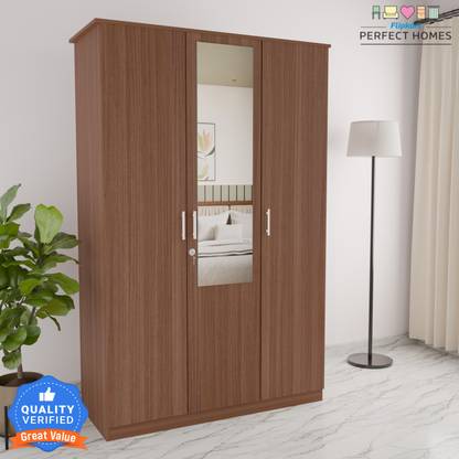 Flipkart Perfect Homes Julian Engineered Wood 3 Door Wardrobe
