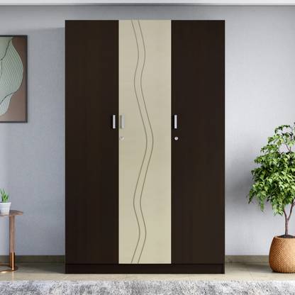 Godrej Interio Vurv Engineered Wood 3 Door Wardrobe