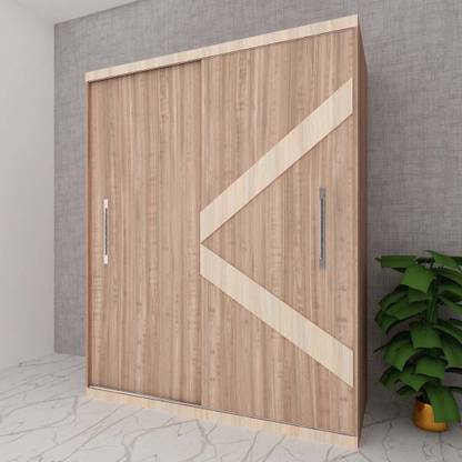 123 home paints Engineered Wood 2 Door Wardrobe