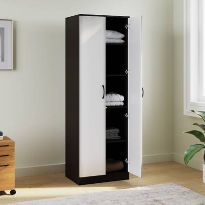 Home Full Engineered Wood 2 Door Wardrobe