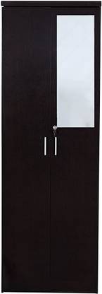 CASPIAN Wooden Almirah for Clothes and Stacking space -Home Furniture Storage Engineered Wood 2 Door Wardrobe