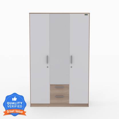 Zuari Niko Engineered Wood 3 Door Wardrobe