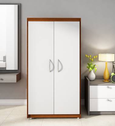 Woodbuzz Engineered Wood 2 Door Wardrobe